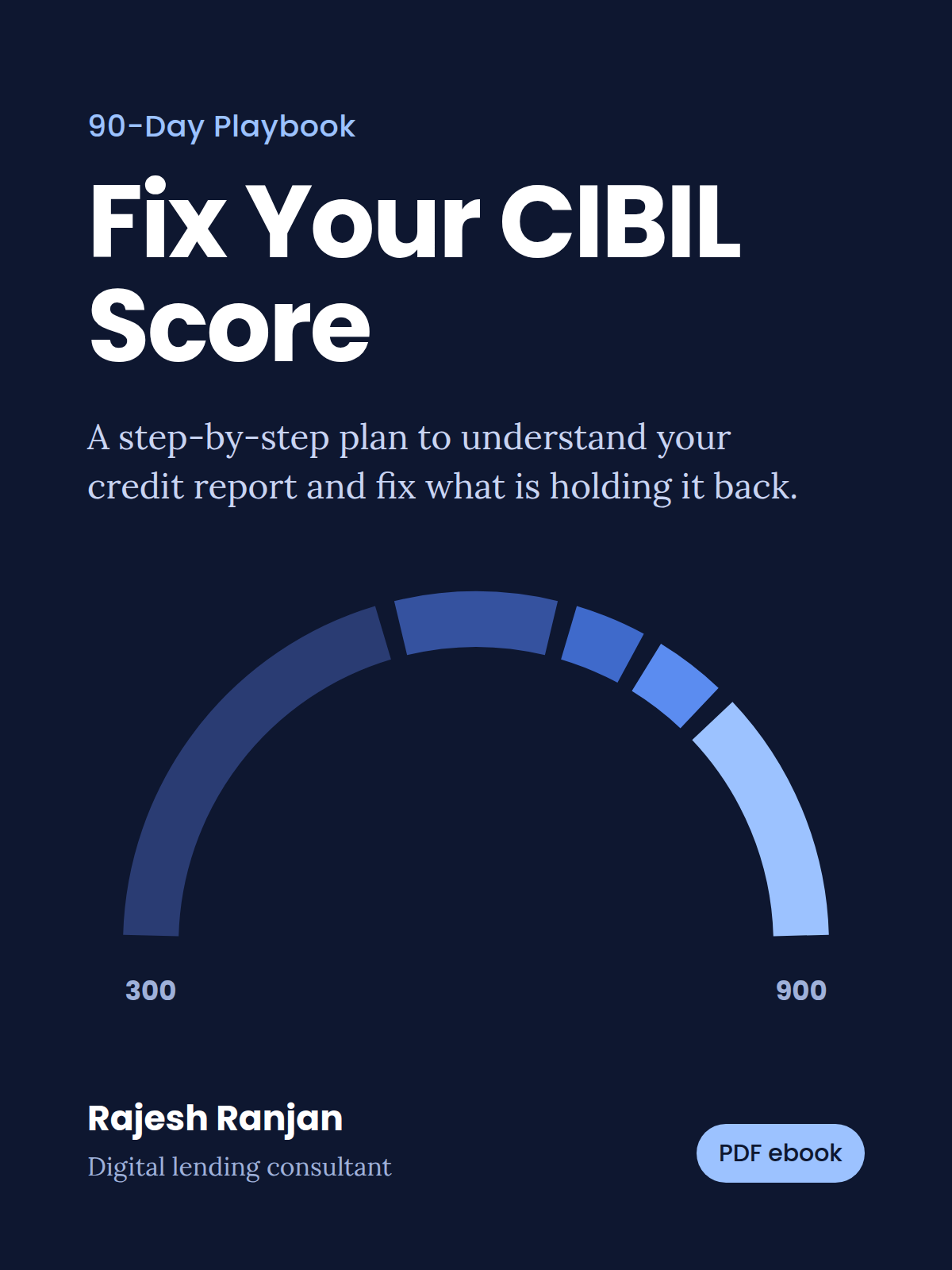 Cover of the Fix Your CIBIL Score 90-Day Playbook